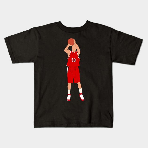 Steph Curry College Kids T-Shirt by rattraptees